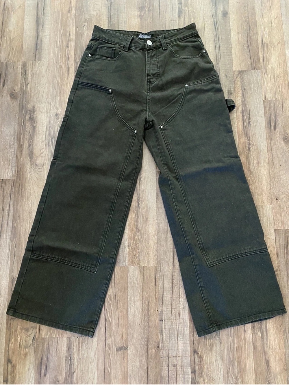 Nickitten baggy jeans men y2k embroidered Size 28